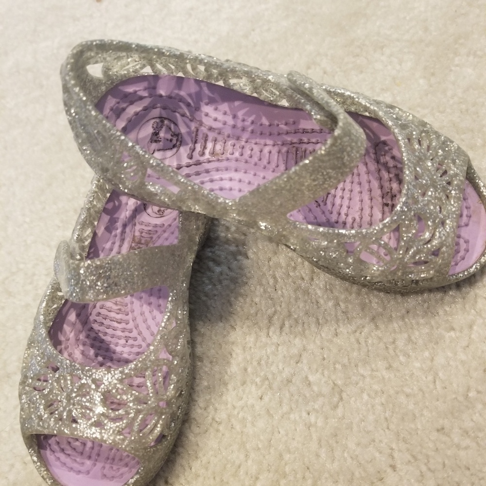 Crocs Glitter ballet shoes toddler sz 7